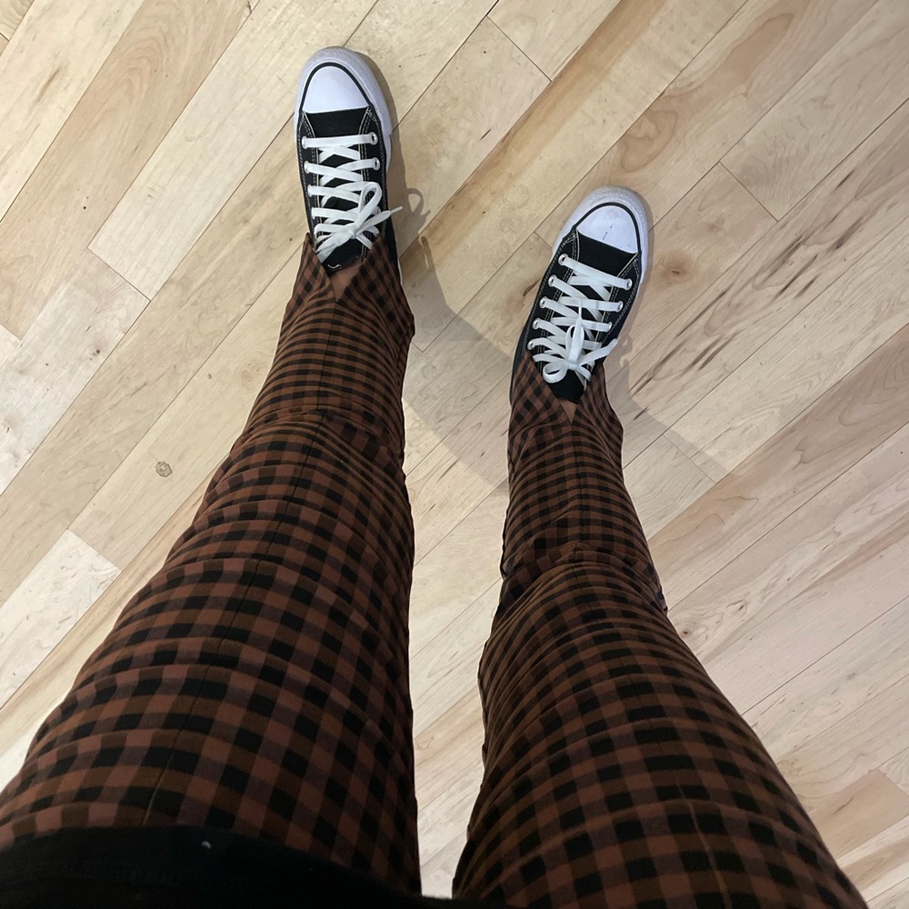 Brown black UO PLAID PANT